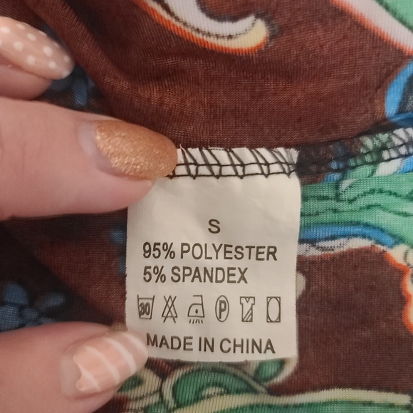 Renegade club bohemian multi colored criss crossback strap dress size small - Picture 7 of 7